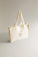 CHILDREN’S ICE CREAM COTTON BEACH BAG