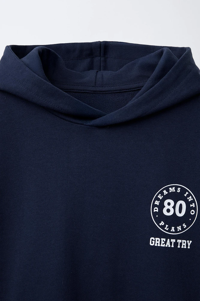 SWEAT-SHIRT CHÂLE À CAPUCHE JOGGING
