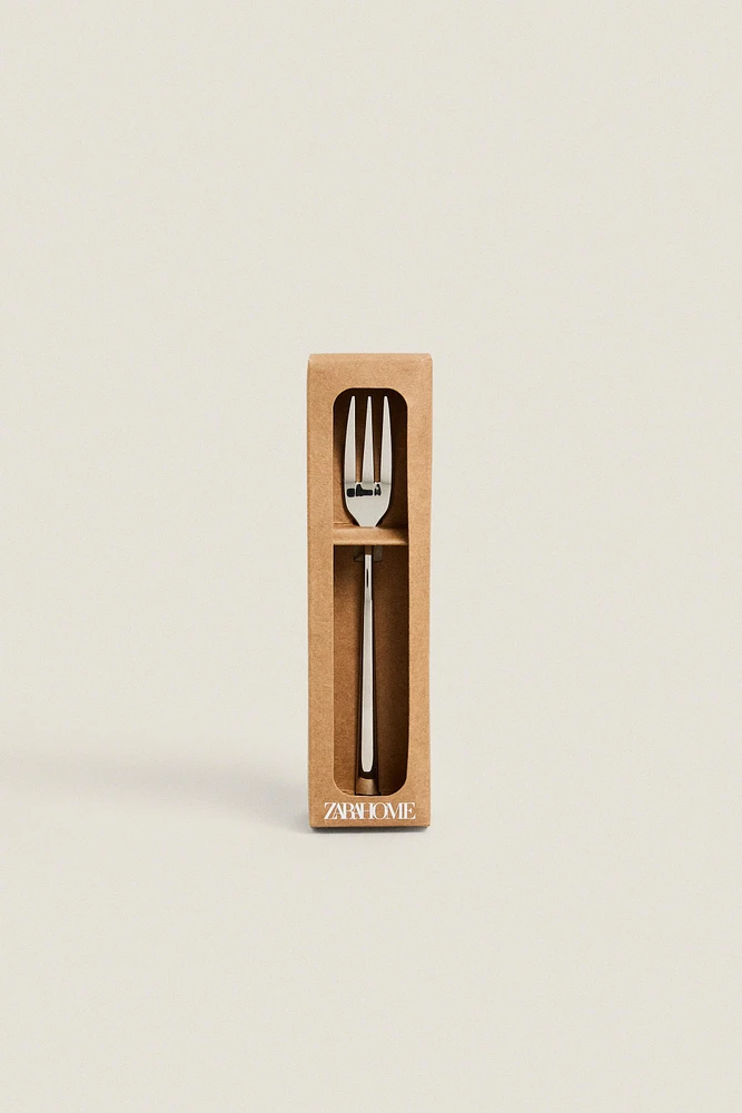 SET OF SHINY STEEL DESSERT FORKS (SET OF 4)