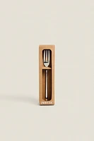 SET OF SHINY STEEL DESSERT FORKS (SET OF 4)