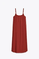 OVERSIZED STRAPPY DRESS