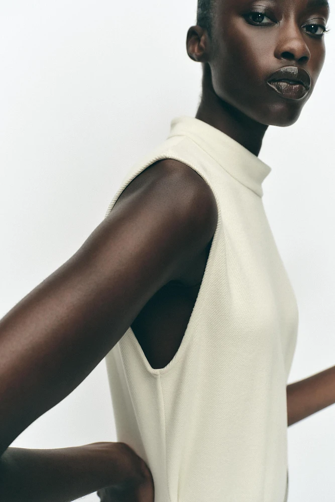 ROBE MI-LONGUE AVEC CEINTURE