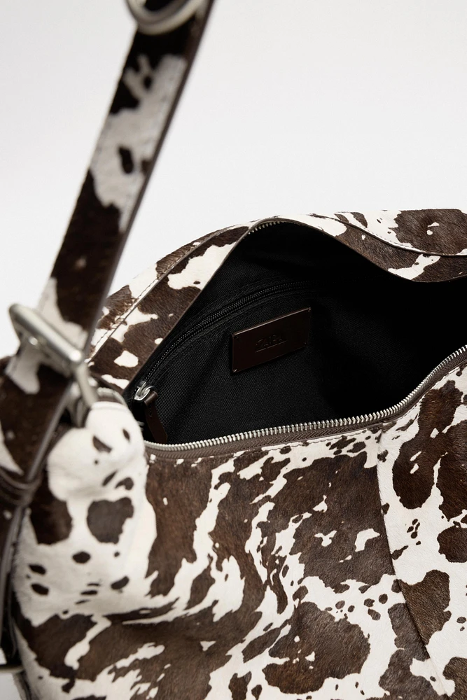 SAC SHOPPER EN CUIR À IMPRIMÉ ANIMALIER