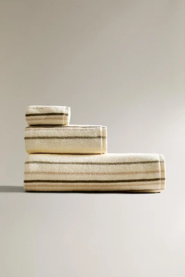 SERVIETTE DE BAIN RAYURES COLORÉES