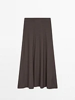 Long flared skirt