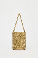 SEQUIN MINI BUCKET BAG