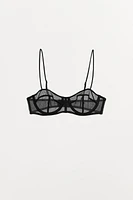 MESH UNDERWIRE BRA