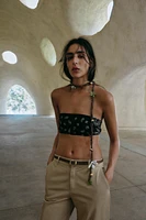 PANTALON CHINO AVEC CEINTURE TRESSÉE