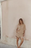 CHEMISE FLUIDE MANCHES COURTES