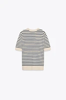 STRIPED KNIT TOP