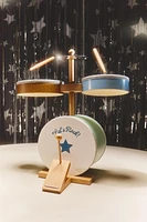 CHILDREN'S TOY WOODEN DRUM KIT