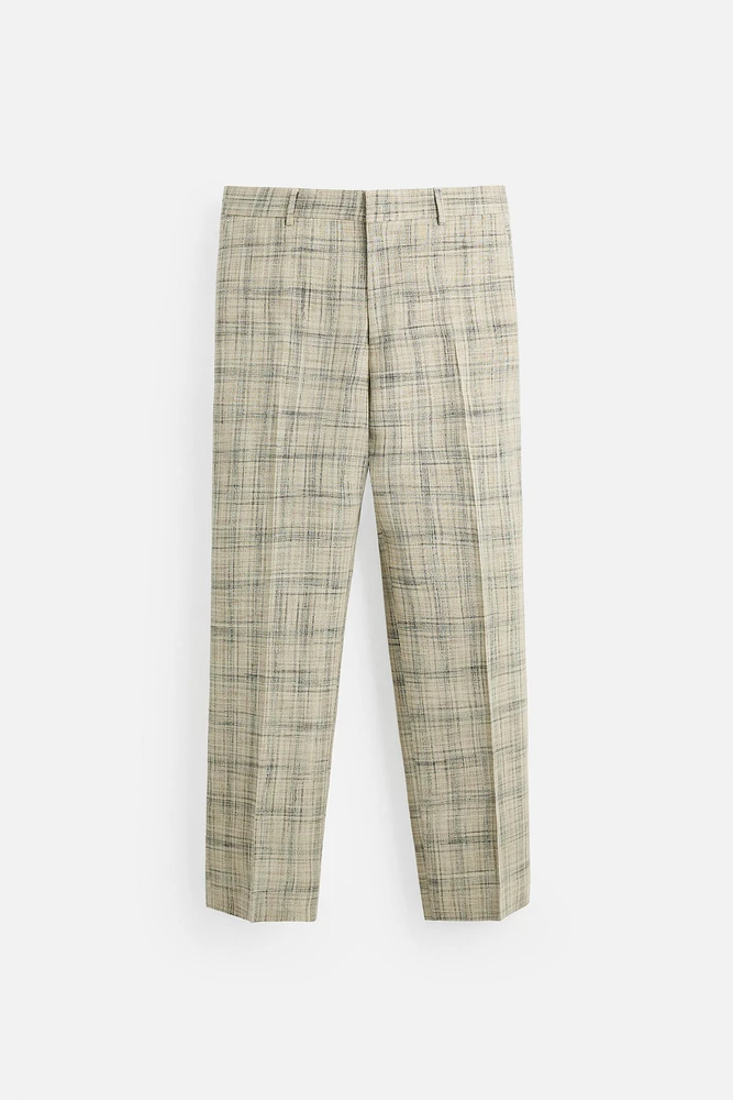 LIMITED EDITION CHECKED SUIT PANTS