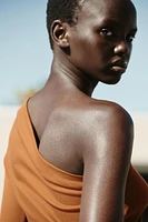 RIBBED ASYMMETRICAL TOP