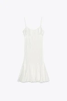 GODET LACE MINI DRESS