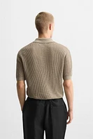 POLO EN MAILLE STRUCTURÉE