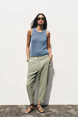 PANTALON DE JOGGING AVEC LIN