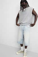 IRREGULAR TRIM FRENCH TERRY VEST
