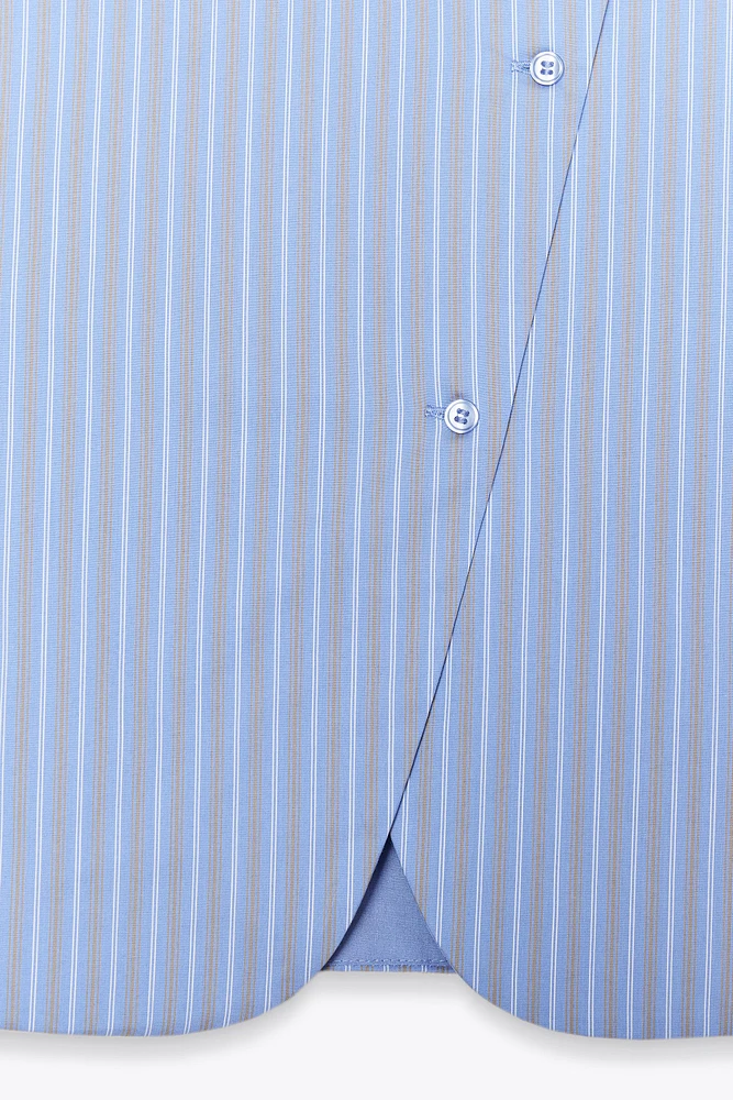 TOP GILET À RAYURES