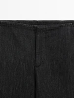 Mid-rise straight-leg comfort jeans