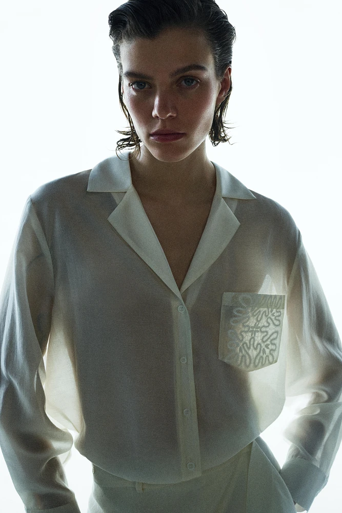 ASYMMETRIC LINEN SKIRT ZW COLLECTION