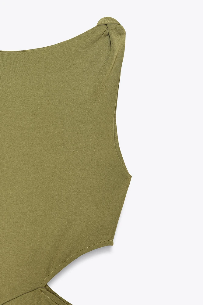 CUT OUT MIDI DRESS
