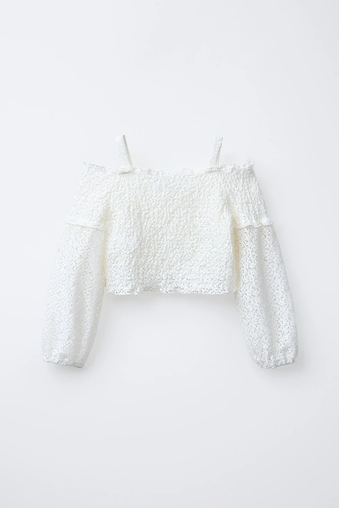 HAUT CACHE-CŒUR À TEXTURE