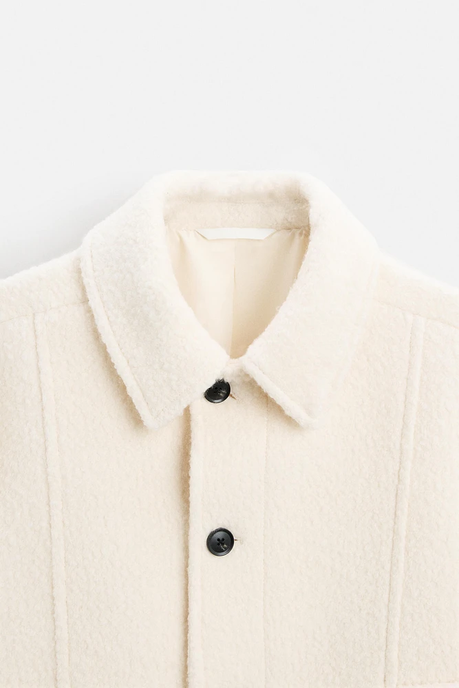 WOOL BLEND BOUCLÉ JACKET