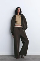 PANTALON DROIT EN MOLLETON