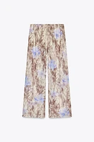 PRINTED TULLE PANTS