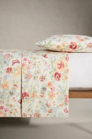 HOUSSE DE COUETTE SATIN IMPRIMÉ FLEURS