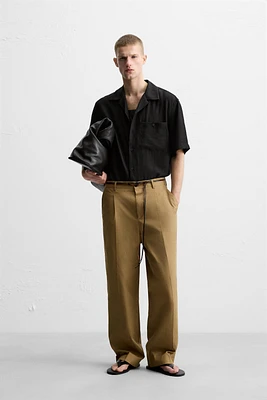 WRINKLED JACQUARD SHIRT