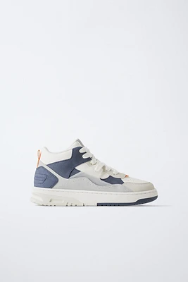 MULTI-PIECE HIGH TOP SNEAKERS