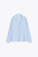STRIPED LINEN BLEND SHIRT
