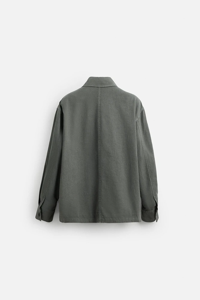 LINEN - COTTON POCKET JACKET