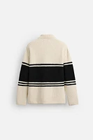 LIMITED EDITION STRIPED KNIT POLO SHIRT
