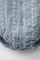 EMBROIDERED ROMPER