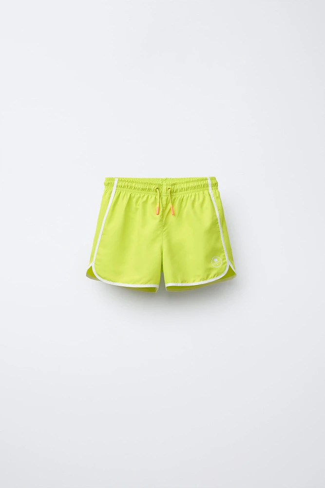 6-14 YEARS/ PALM TREE SWIM SHORTS