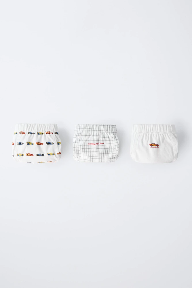 2-6 ANS/ LOT DE TROIS SLIPS CARS © DISNEY