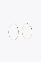 WATERPROOF LARGE HOOP EARRINGS