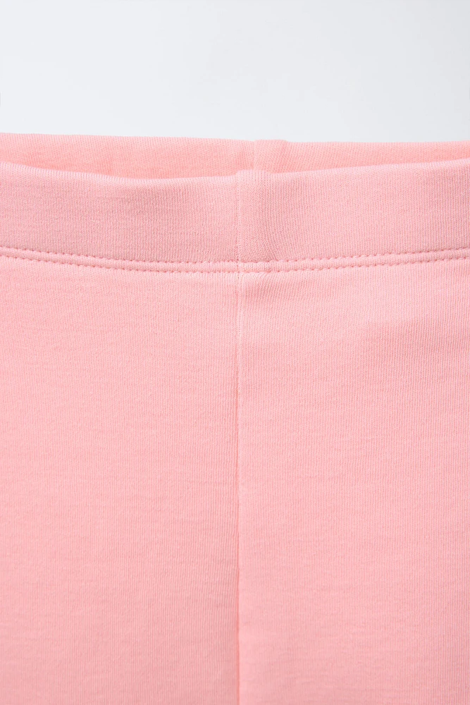 TWO-PACK PLAIN AND PRINTED CYCLING LEGGINGS