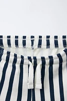 STRIPED PLUSH SHORTS