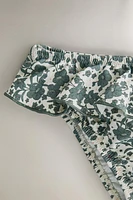 CHILDREN’S TROPICAL FLORAL BEACH BIKINI BOTTOMS