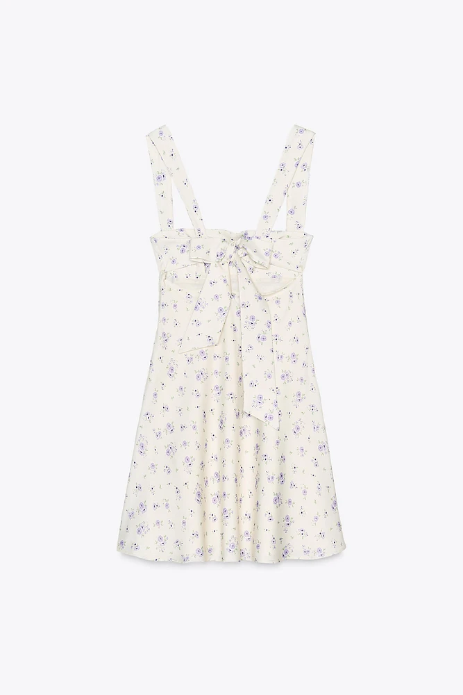 SATIN EFFECT SHORT DRESS