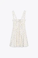 SATIN EFFECT SHORT DRESS