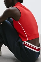SIDE STRIPE KNIT TOP