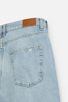SEAMED BAGGY FIT JEANS