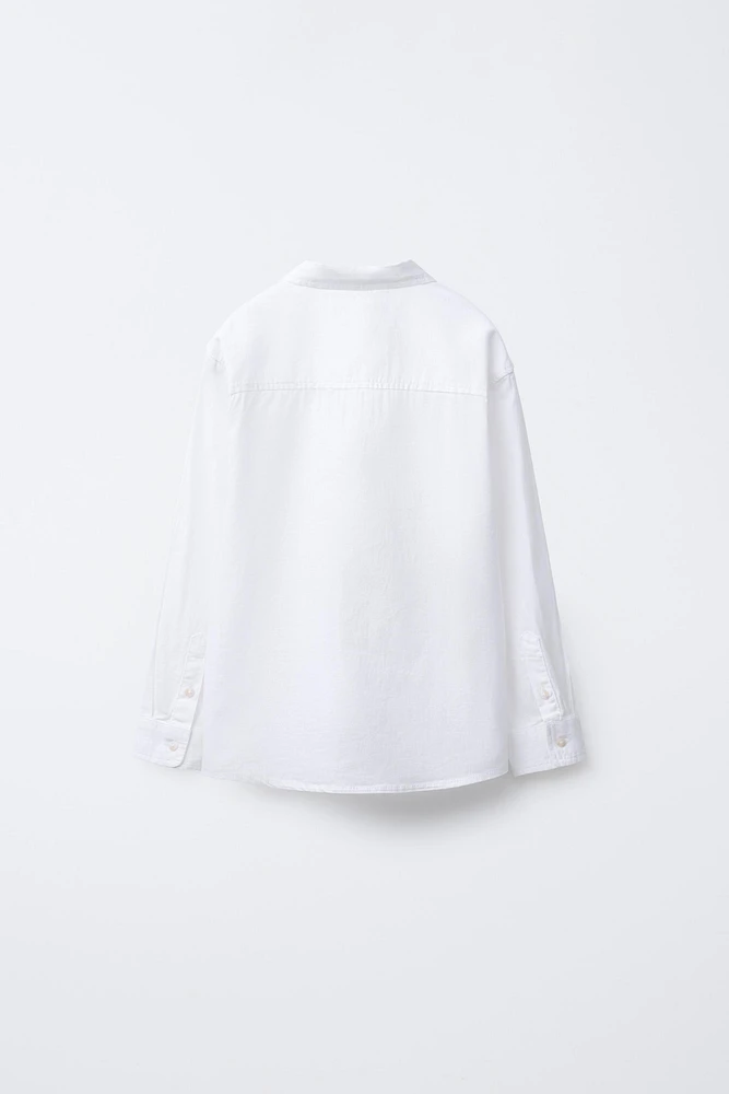LINEN BLEND SHIRT