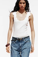 CROCHET STRAP TANK TOP