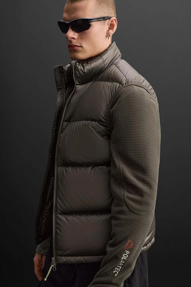 100% FEATHER FILL PUFFER VEST
