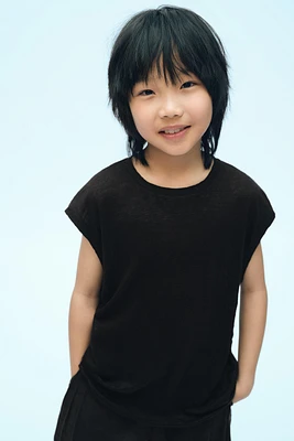100% LINEN KNIT T-SHIRT X FANGLU LIN